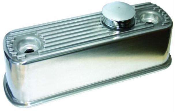 FLAT TOP POLISHED ALLOY ROCKER COVER WITH CHROME CAP FP26