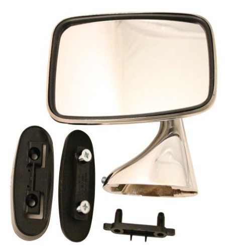 DOOR MIRROR L/H STAINLESS STEEL CONVEX M68891 GAM218A